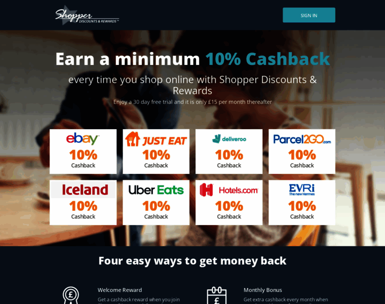 Cashback.shopperdiscountsandrewards.co.uk thumbnail