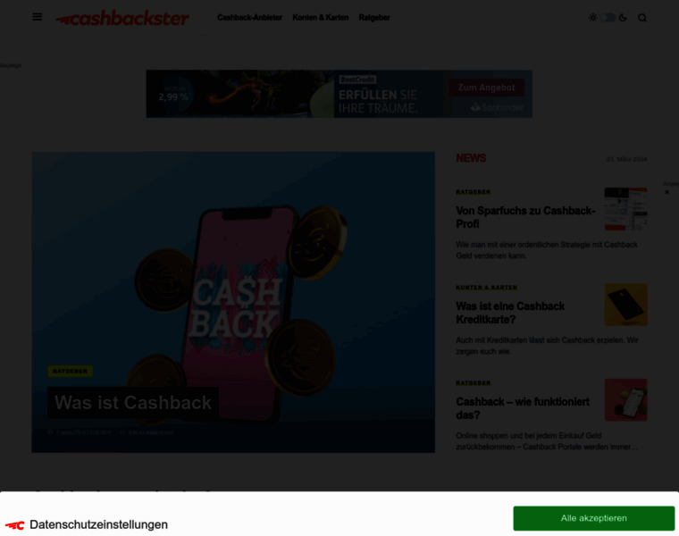 Cashbackster.de thumbnail