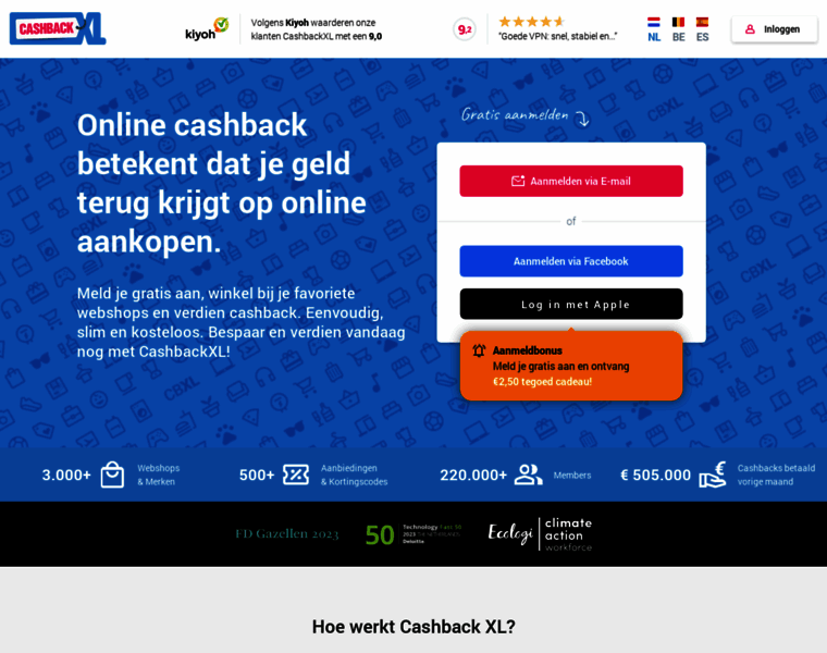 Cashbackxl.nl thumbnail