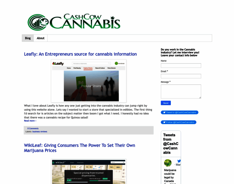 Cashcowcannabis.com thumbnail