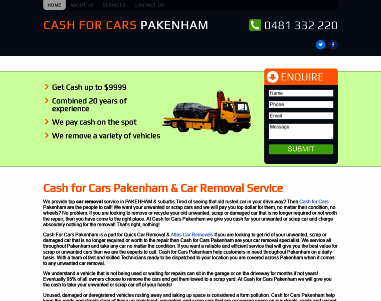 Cashforcarspakenham.com.au thumbnail