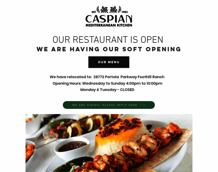 Caspianrestaurant.com thumbnail