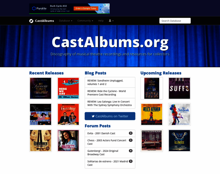 Castalbums.org thumbnail