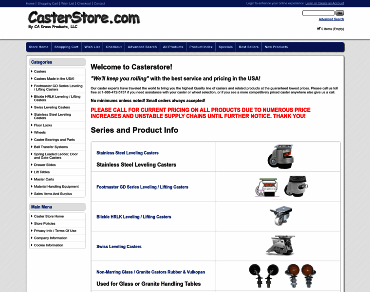 Caster-store.com thumbnail
