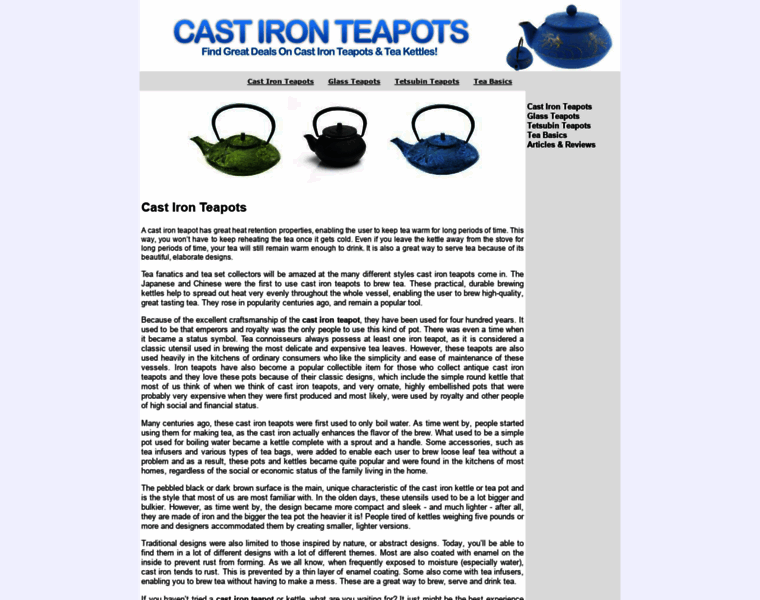 Castironteapot.org thumbnail