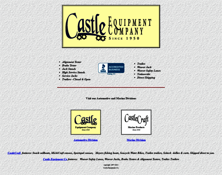 Castleequipment.com thumbnail