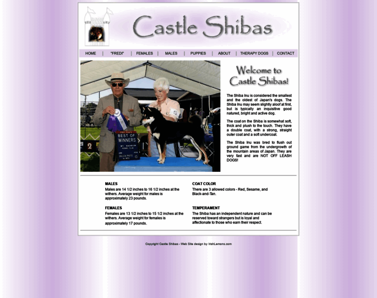 Castleshibas.com thumbnail