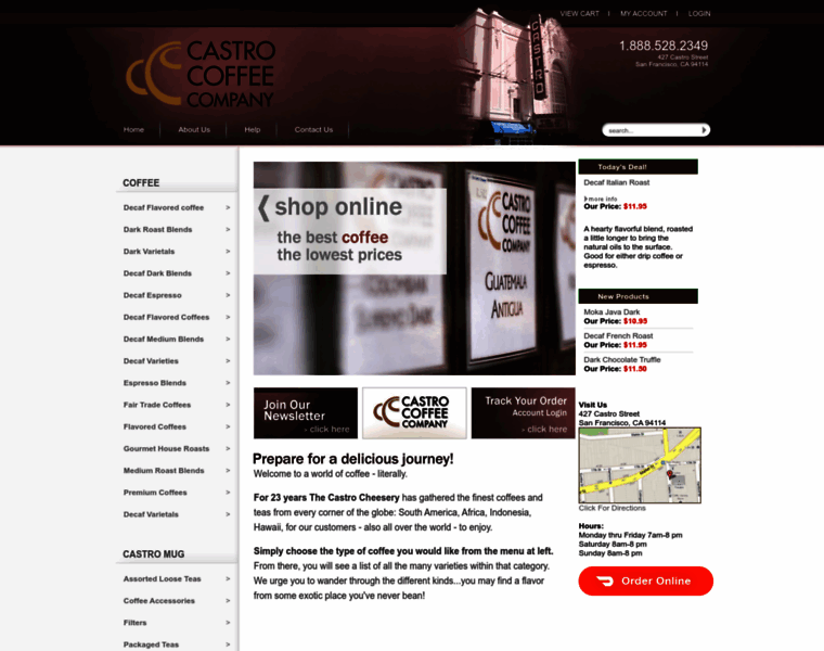 Castro-coffee.com thumbnail