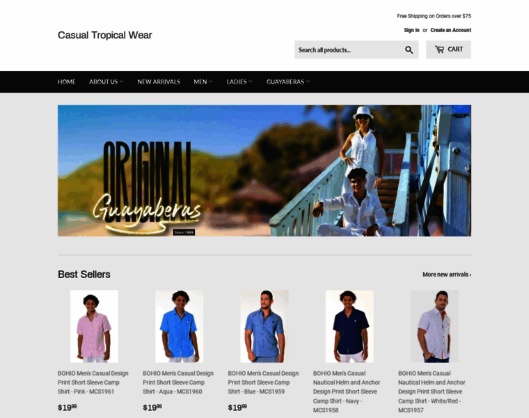Casualtropicalwear.com thumbnail