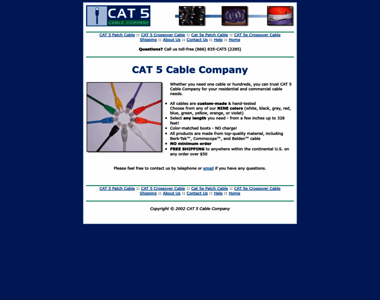 Cat-5-cable-company.com thumbnail