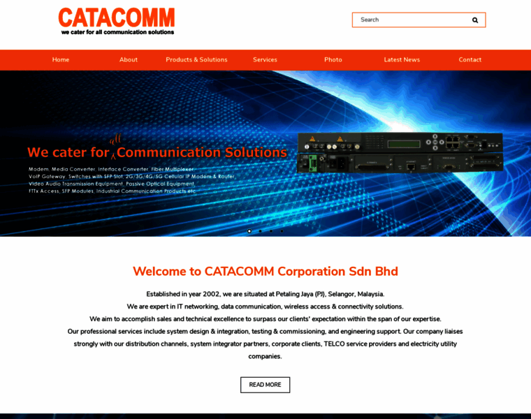 Catacomm-corp.com thumbnail