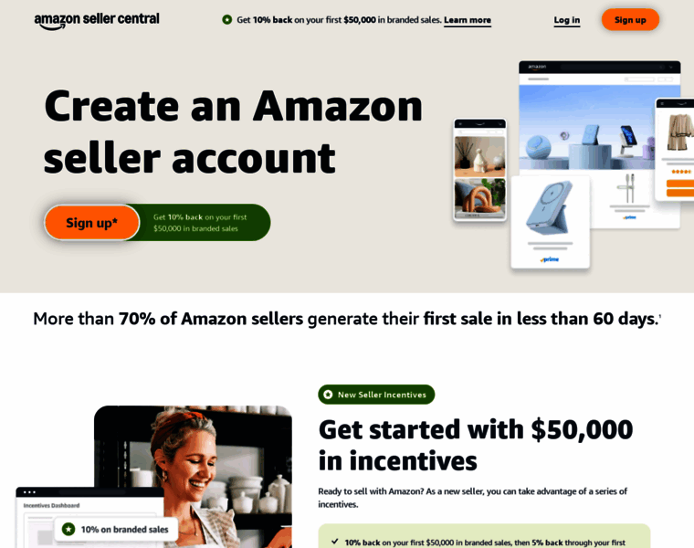 catalog.amazon.com at WI. Welcome to Amazon Seller Central