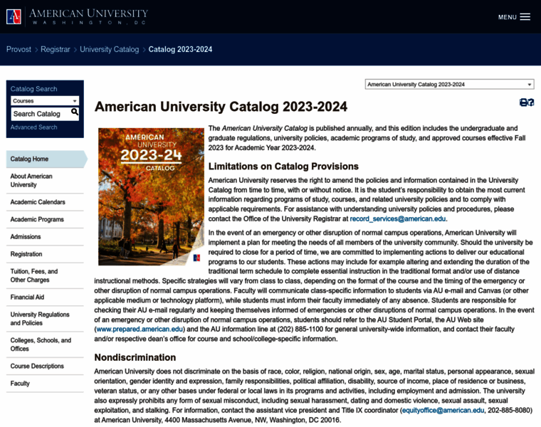 Catalog.american.edu thumbnail