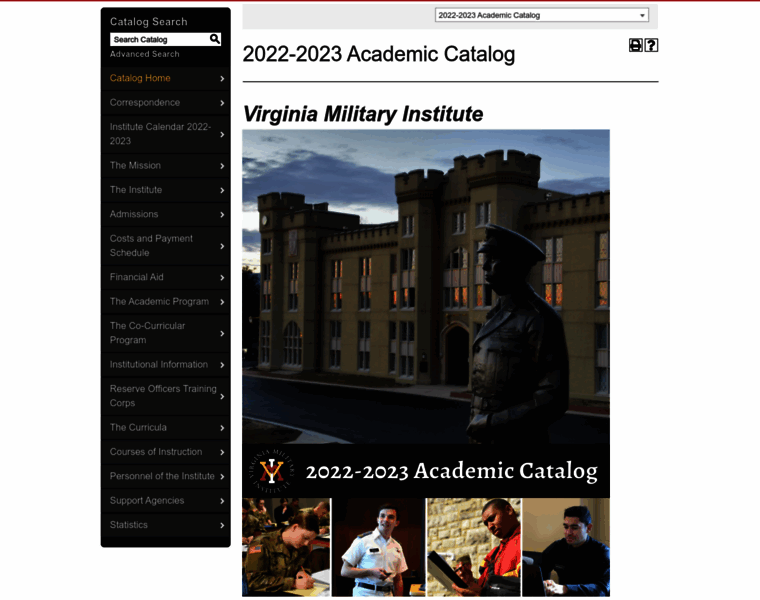 Catalog.vmi.edu thumbnail