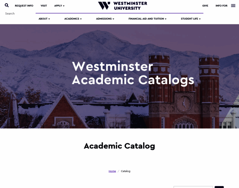 Catalog.westminstercollege.edu thumbnail