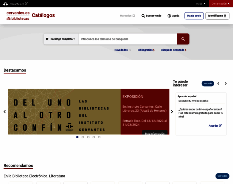 Catalogo-bibliotecas.cervantes.es thumbnail