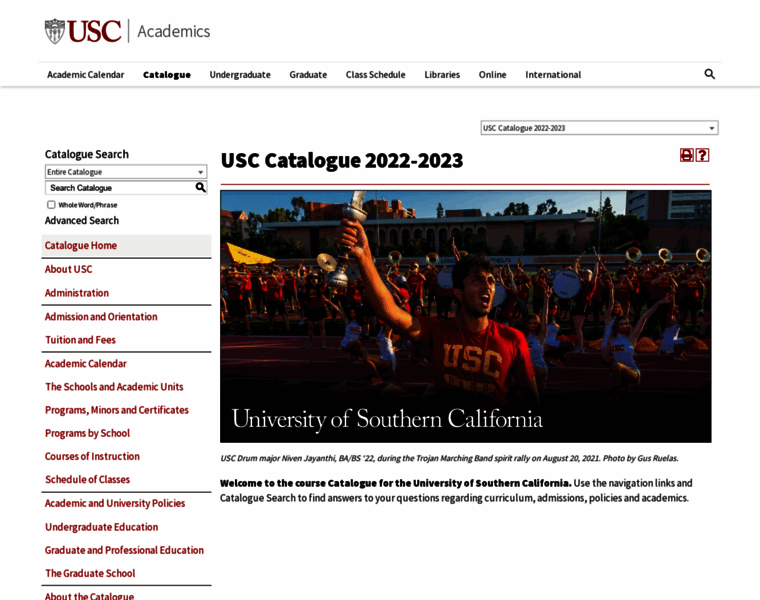 Catalogue.usc.edu thumbnail