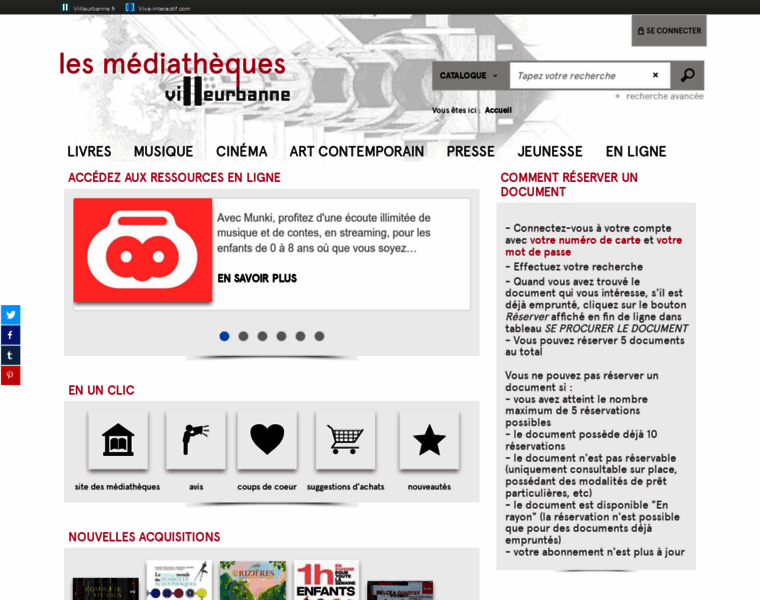 Cataloguebm.villeurbanne.fr thumbnail