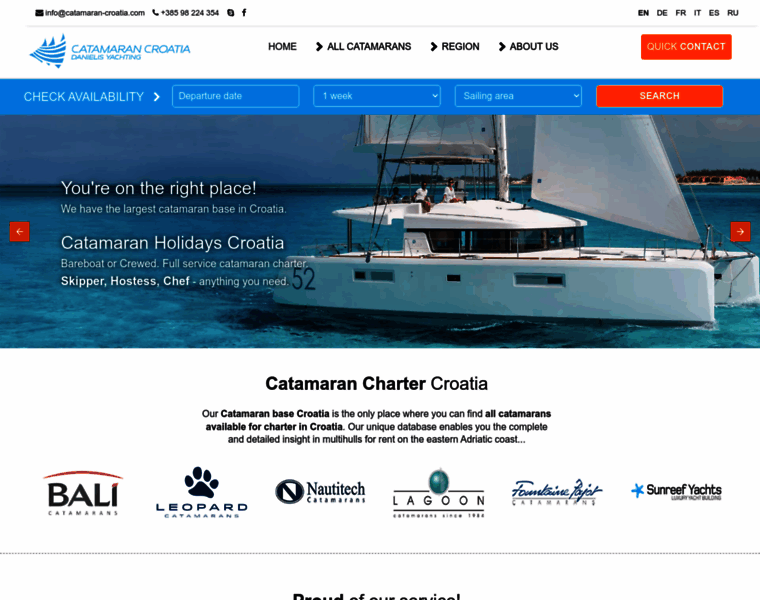 Catamaran-croatia.com thumbnail