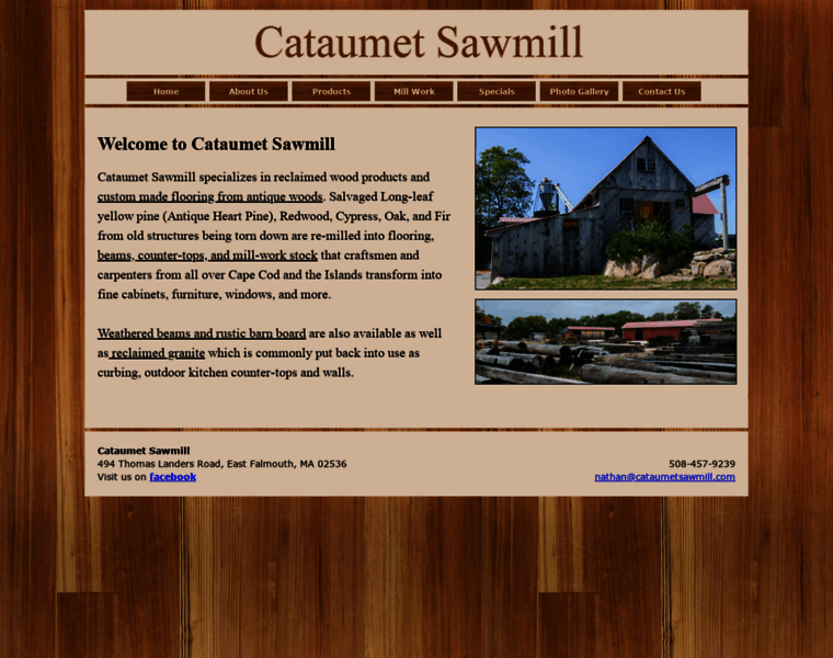 Cataumetsawmill.com thumbnail