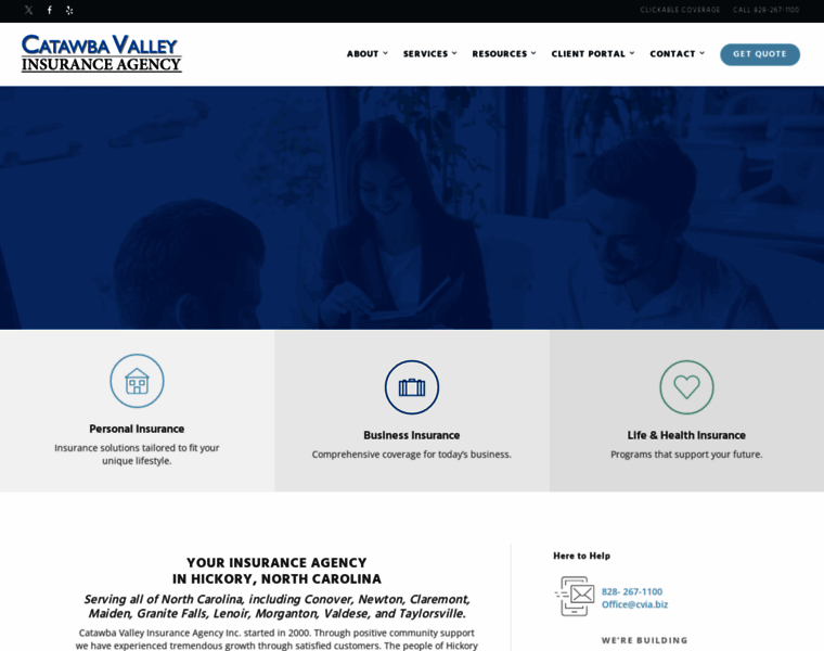 Catawbavalleyinsurance.com thumbnail