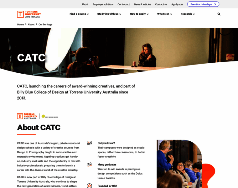 Catc.edu.au thumbnail