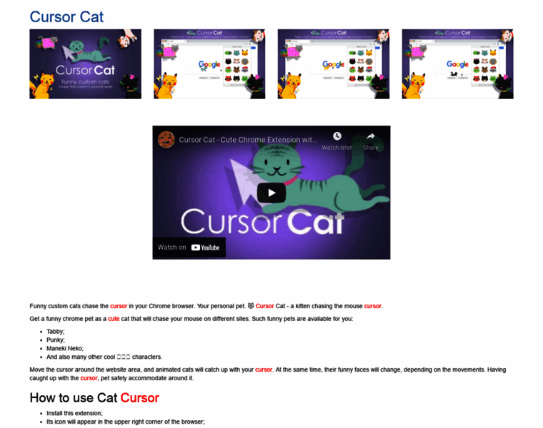 Catcursor.com thumbnail