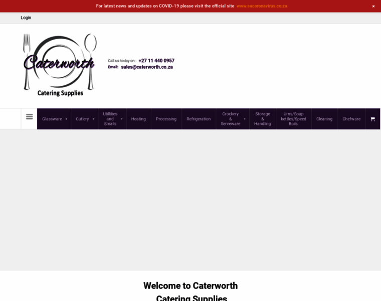 Caterworth.co.za thumbnail