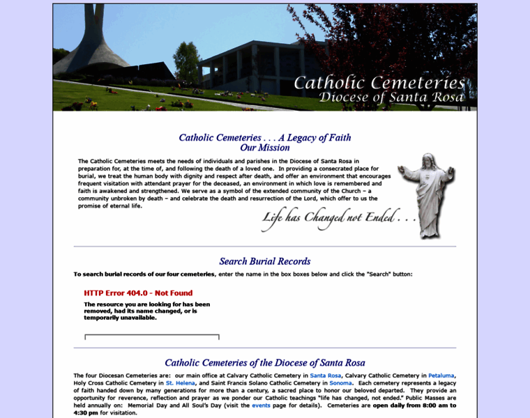 Catholiccemeteries-dsr.org thumbnail