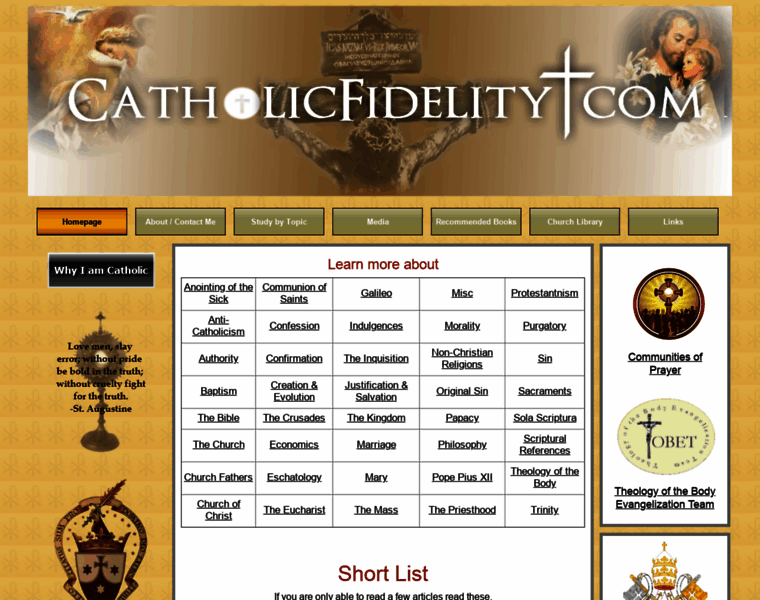 Catholicfidelity.com thumbnail