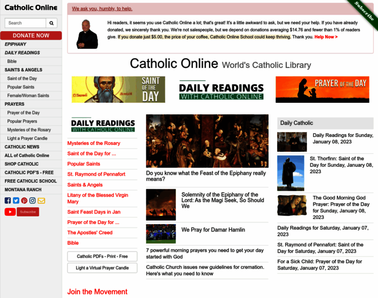 Catholiconline.org thumbnail