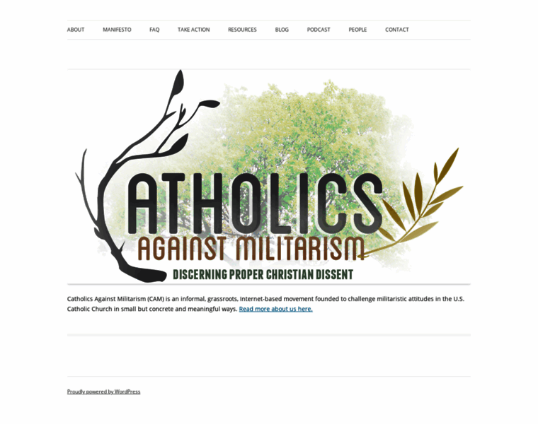 Catholicsagainstmilitarism.com thumbnail