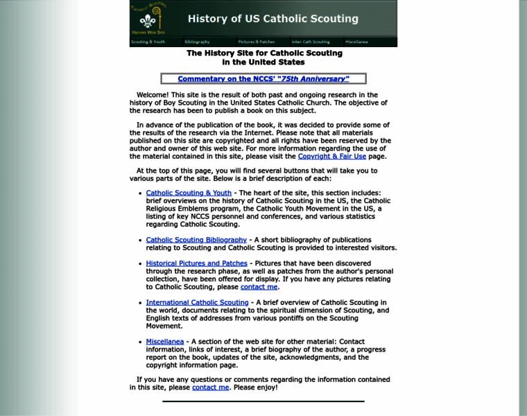 Catholicscouting.org thumbnail