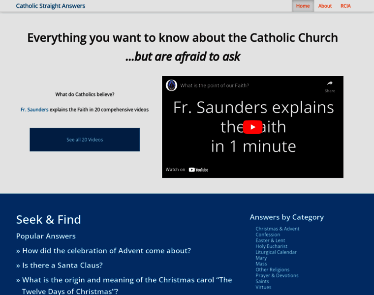 Catholicstraightanswers.com thumbnail
