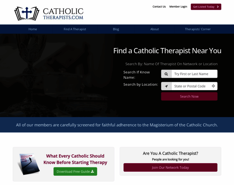 Catholictherapists.com thumbnail