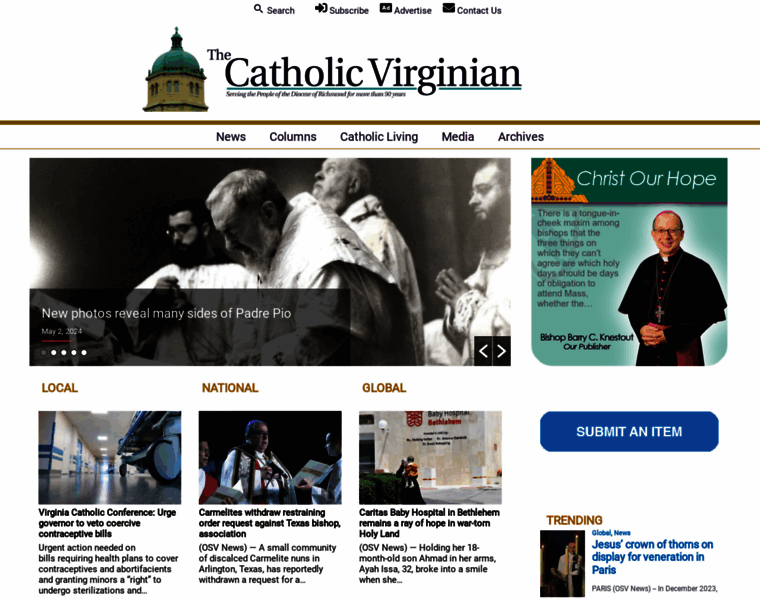 Catholicvirginian.org thumbnail