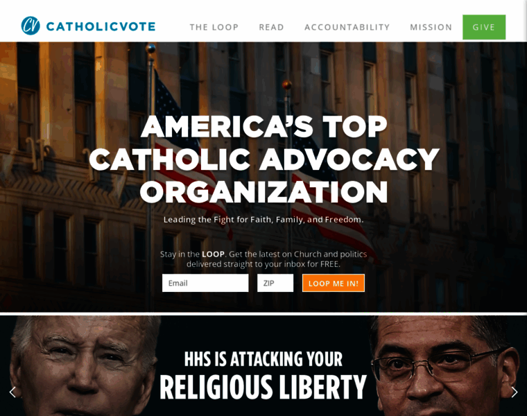 Catholicvote.com thumbnail