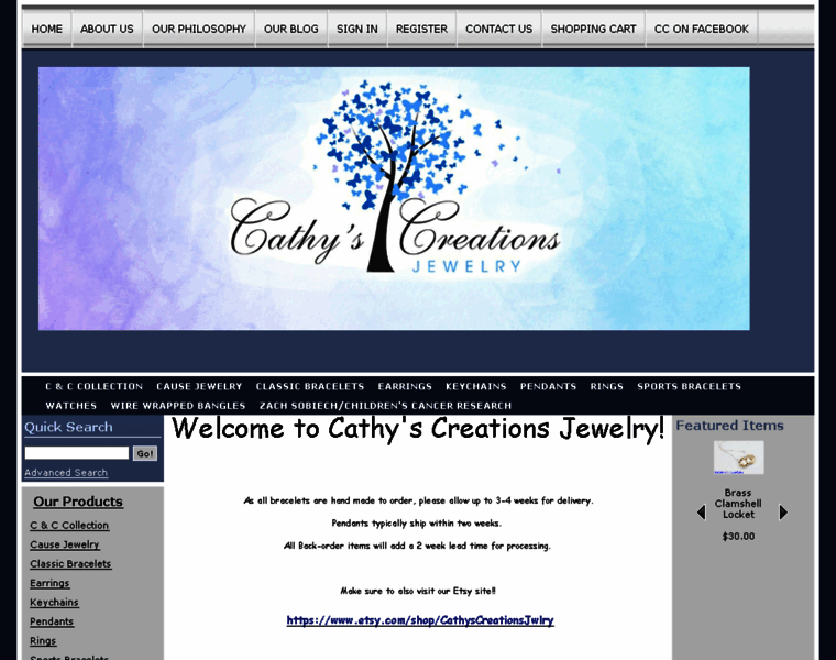 Cathyscreationsjewelry.com thumbnail