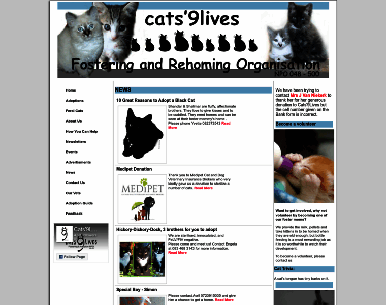 Cats9lives.co.za thumbnail