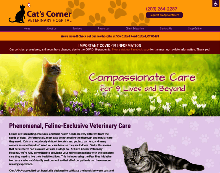 Catscornervet.com thumbnail