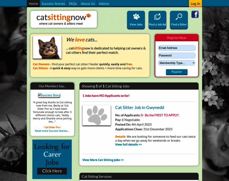 Catsittingnow.co.uk thumbnail