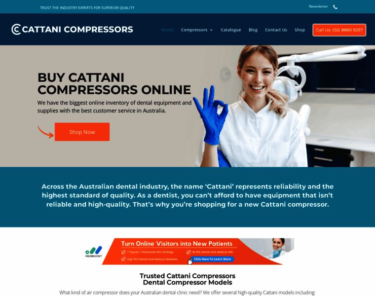 Cattanicompressors.com.au thumbnail