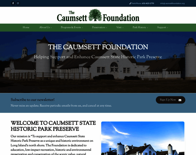 Caumsettfoundation.org thumbnail