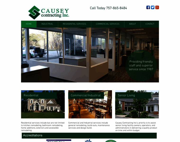 Causeycontracting.com thumbnail