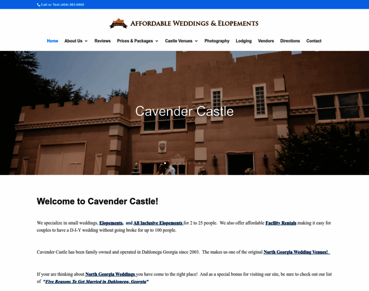 Cavendercastle.com thumbnail