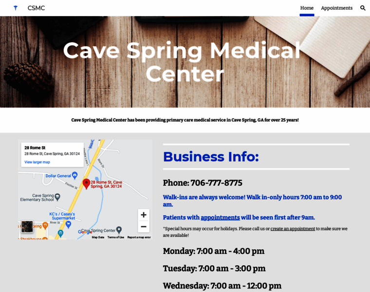 Cavespringmedical.com thumbnail