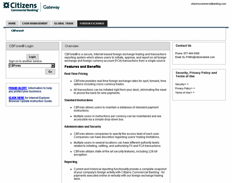 Cbforex.citizenscommercialbanking.com thumbnail