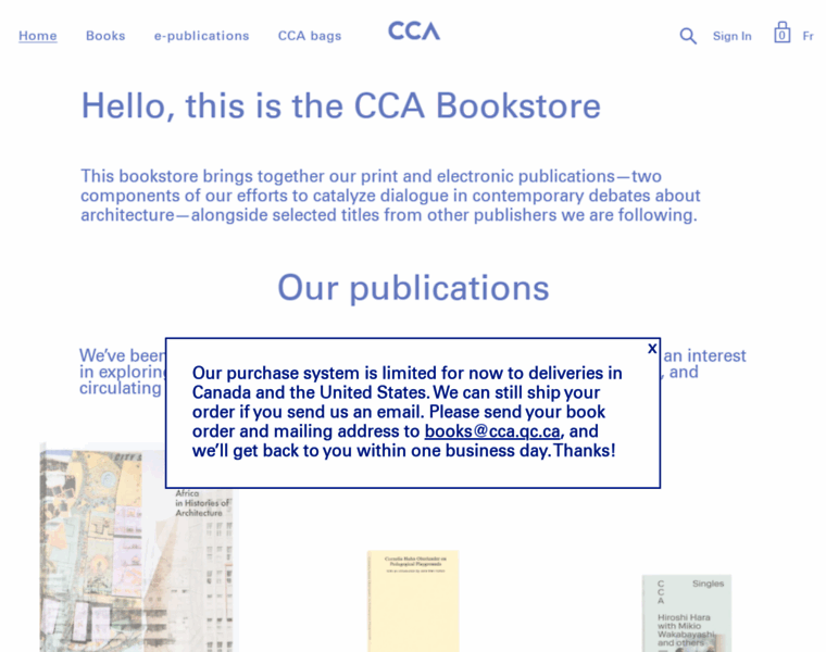 Cca-bookstore.com thumbnail