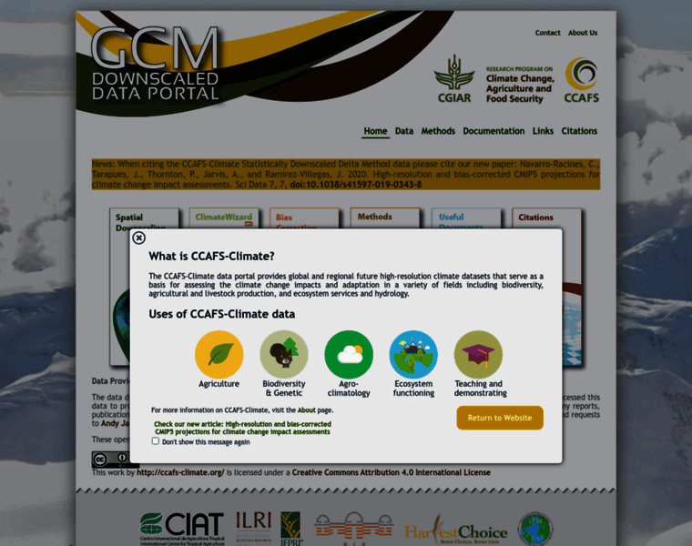 Ccafs-climate.org thumbnail