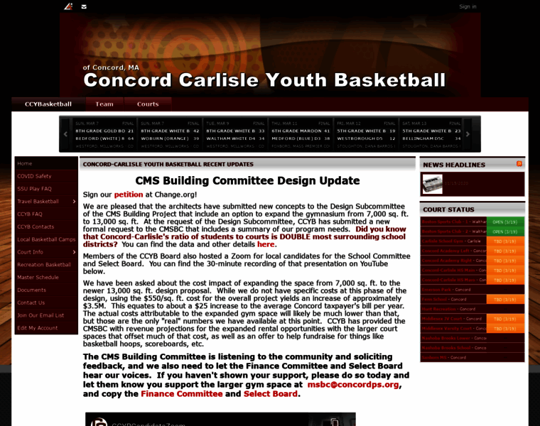 Ccybasketball.org thumbnail